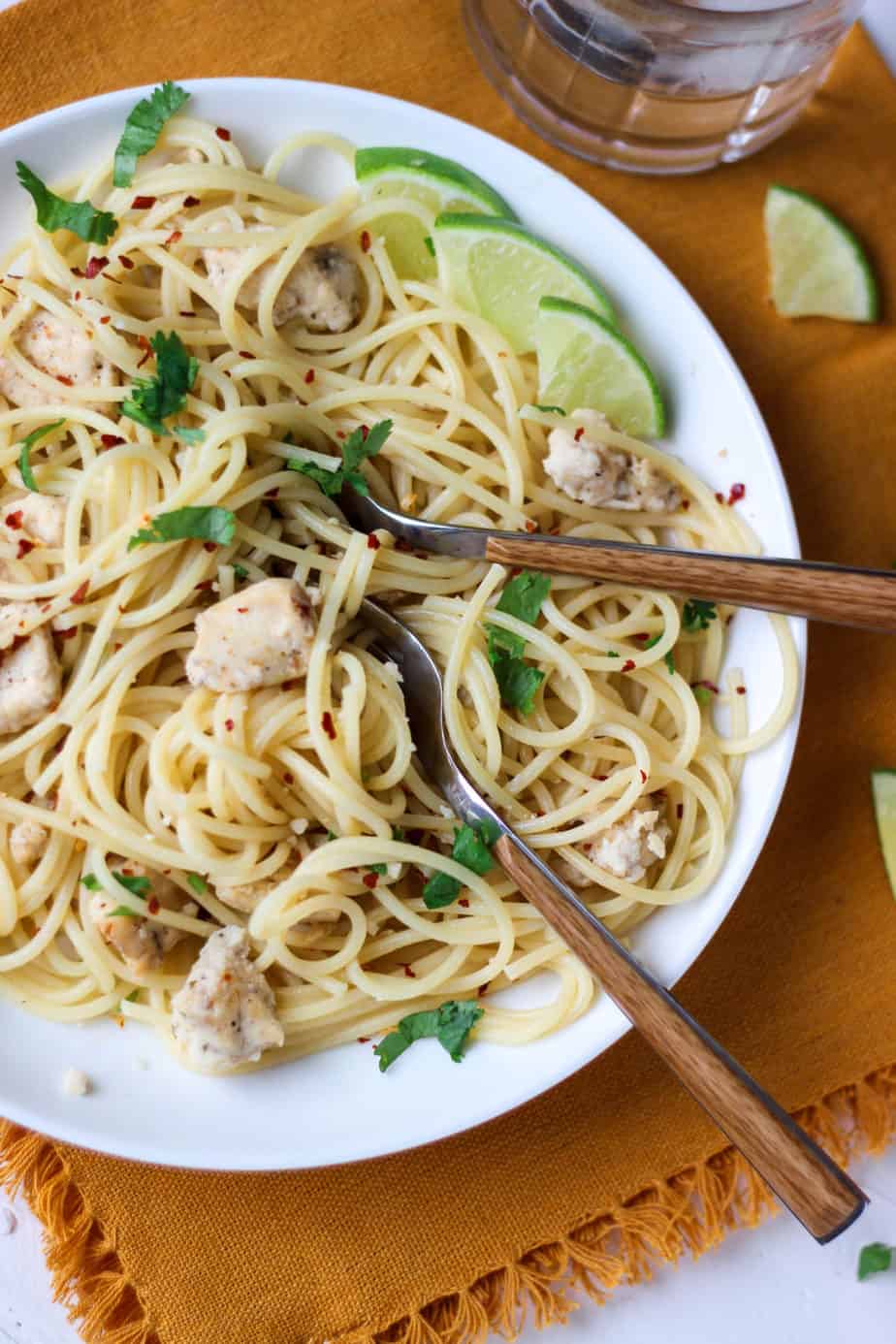 Cilantro Lime Chicken Pasta We Can Eat Everyday Flour & Spice