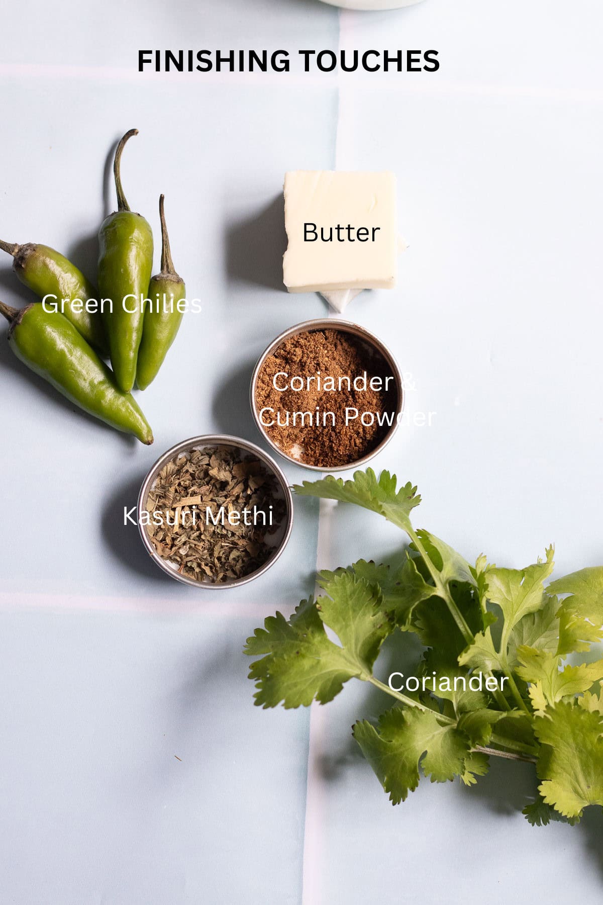 finishing touches for chicken bhuna