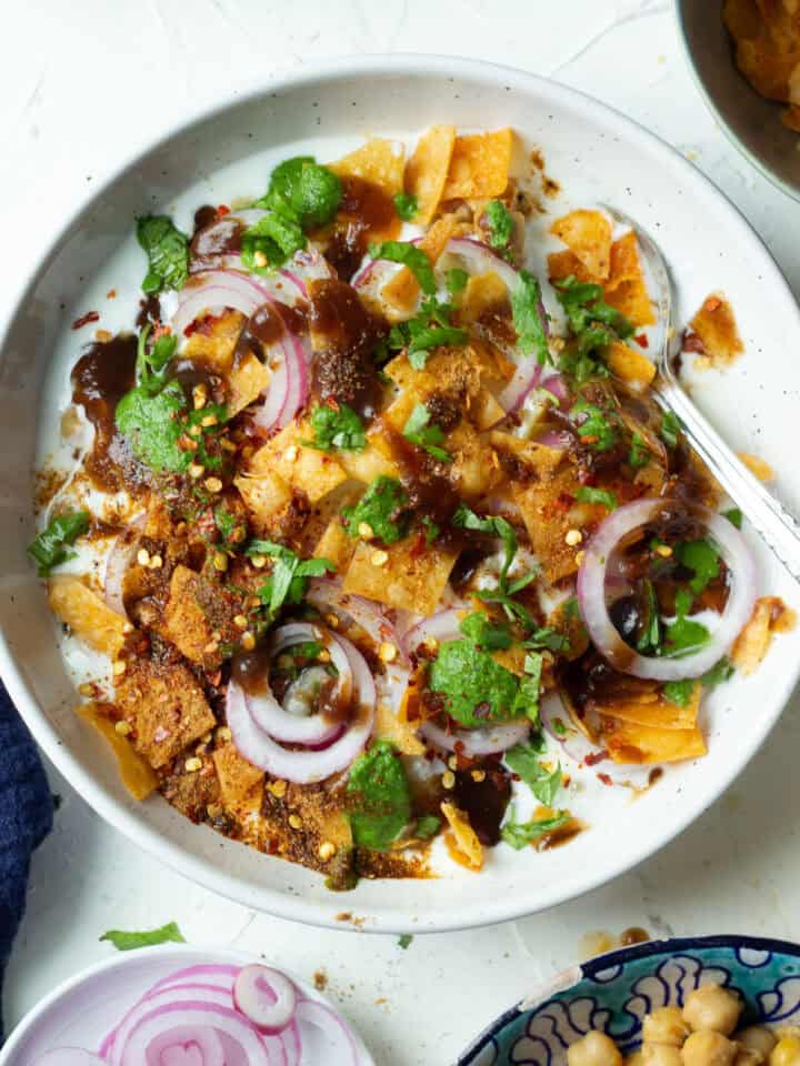 Mixed Plate Chaat up close