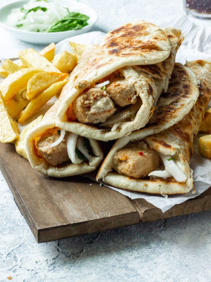 Chicken paratha rolls
