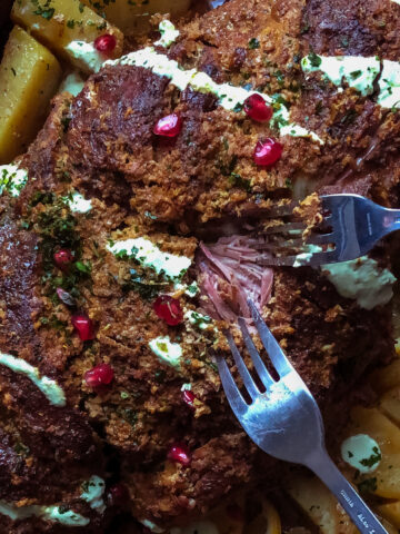 Mutton Raan Roast - EASY recipe - Flour & Spice