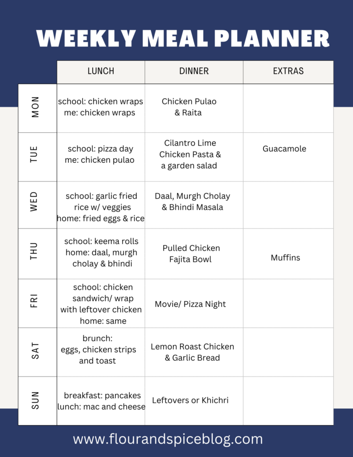 Meal Planning 101: How to Save Time & Money - Flour & Spice